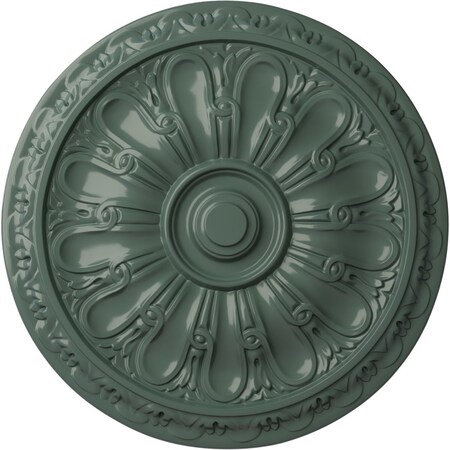 Kirke Ceiling Medallion (Fits Canopies Up To 3 3/4), Hand-Painted Cloud Burst, 15 3/4OD X 5/8P